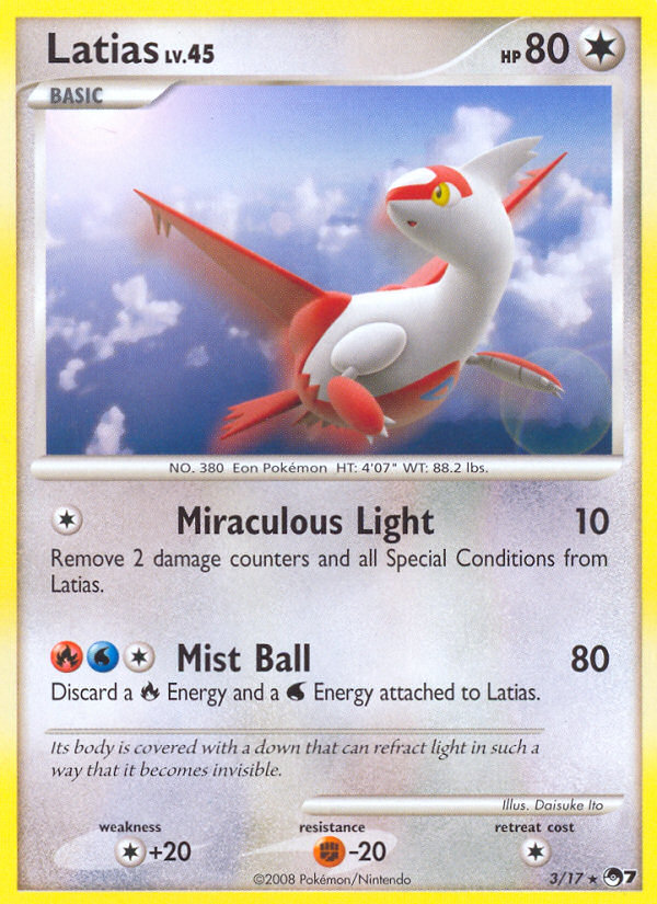 POP Series 7 Non - Holo Latias #3