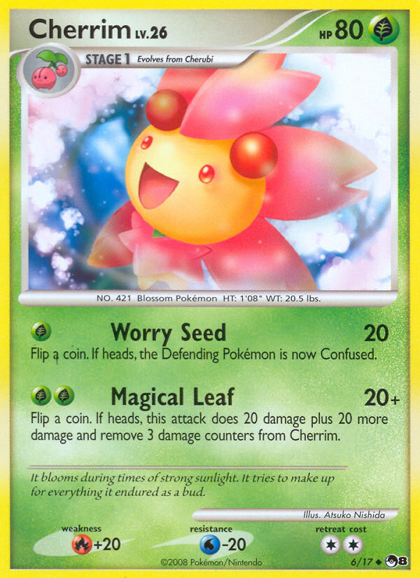 POP Series 8 Non - Holo Cherrim #6