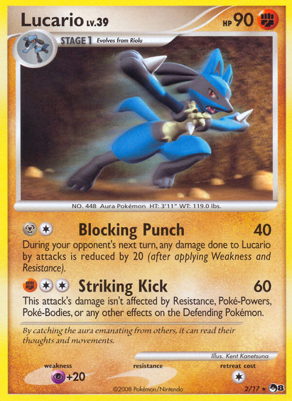 POP Series 8 Non - Holo Lucario #2