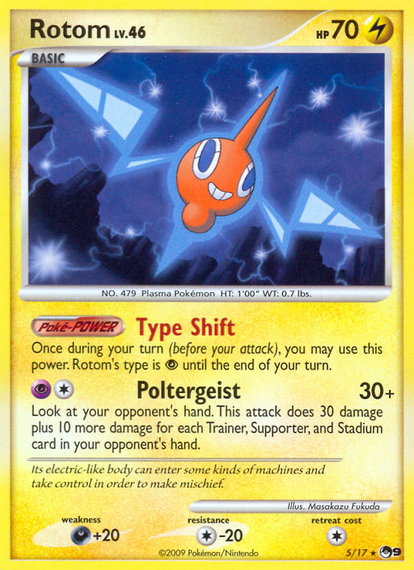 POP Series 9 Non - Holo Rotom #5
