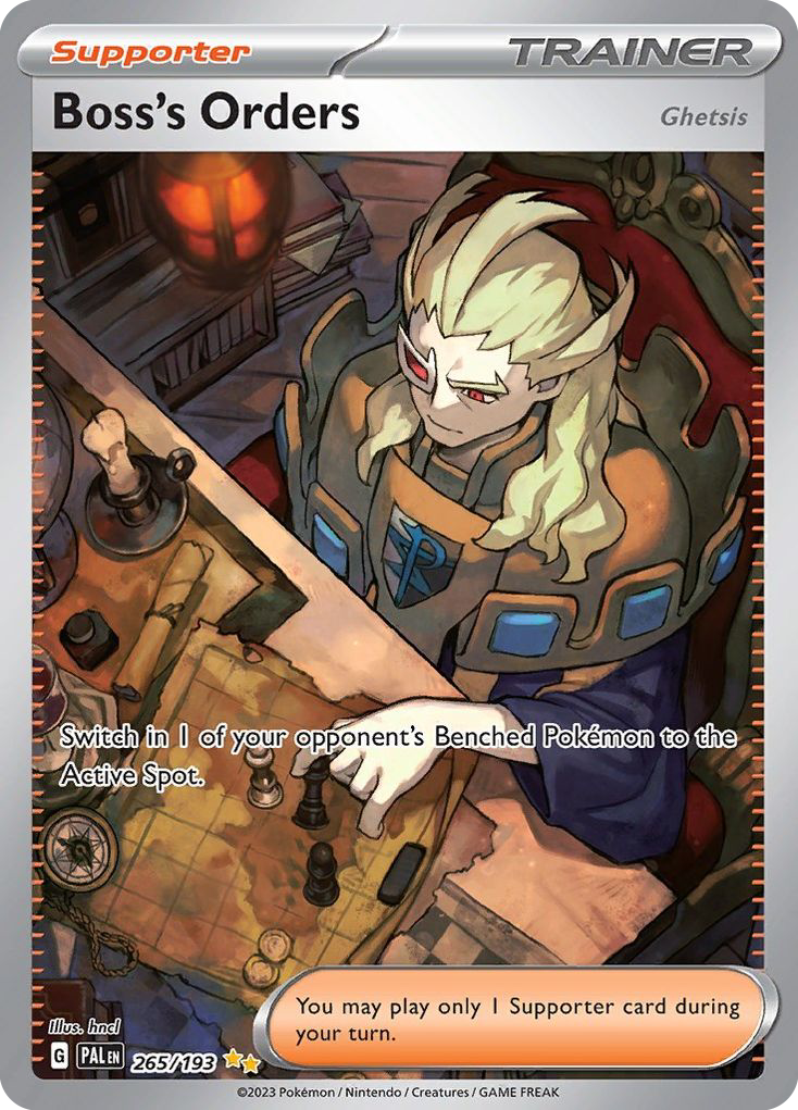 Paldea Evolved Boss’s Orders (Ghetsis) #265/193