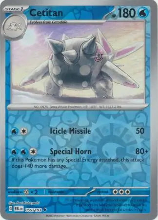 Paldea Evolved Cetitan #55/193 reverse holo