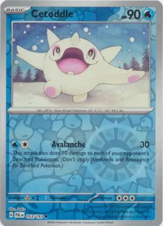 Paldea Evolved Cetoddle #53/193 reverse holo
