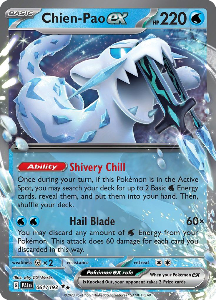 Paldea Evolved Chien-Pao EX #61/193