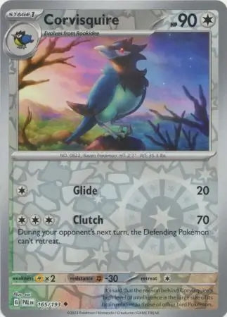Paldea Evolved Corvisquire #165/193 reverse holo