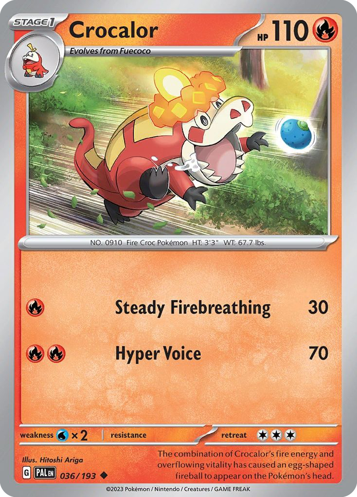 Paldea Evolved Crocalor #36/193