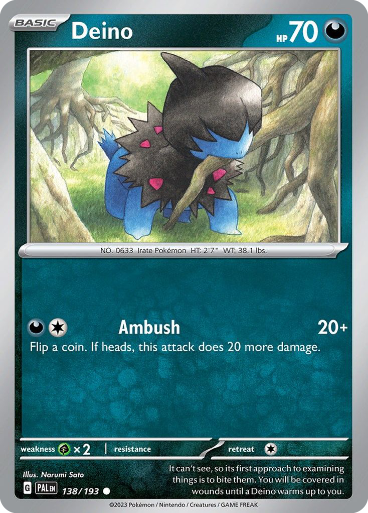 Paldea Evolved Deino #138/193