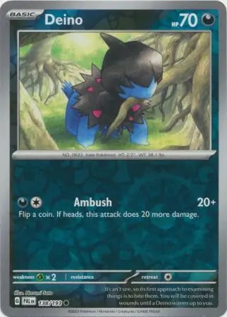 Paldea Evolved Deino #138/193 reverse holo