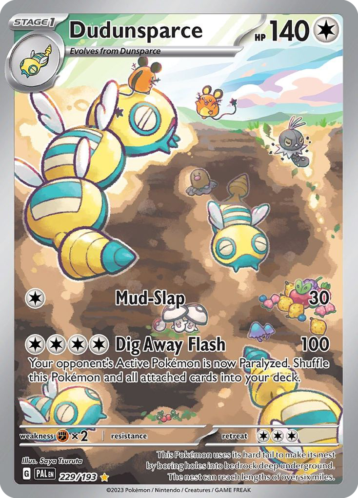 Paldea Evolved Dudunsparce #229/193