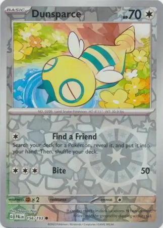 Paldea Evolved Dunsparce #156/193 reverse holo