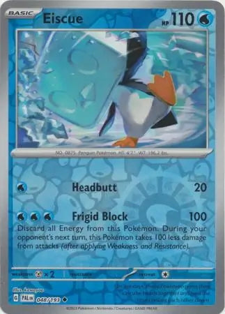 Paldea Evolved Eiscue #48/193 reverse holo