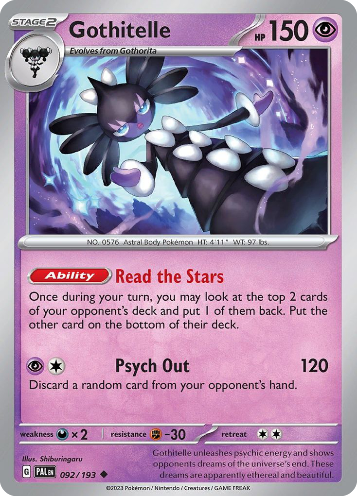 Paldea Evolved Gothitelle #92/193