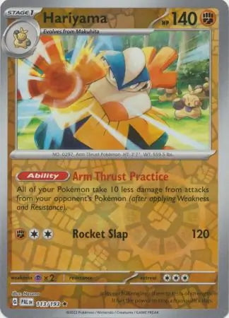 Paldea Evolved Hariyama #113/193 reverse holo