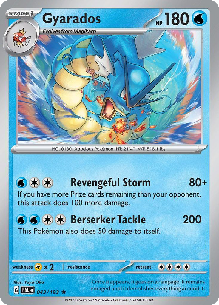 Paldea Evolved Holo Gyarados #43/193