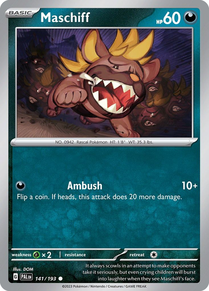 Paldea Evolved Maschiff #141/193