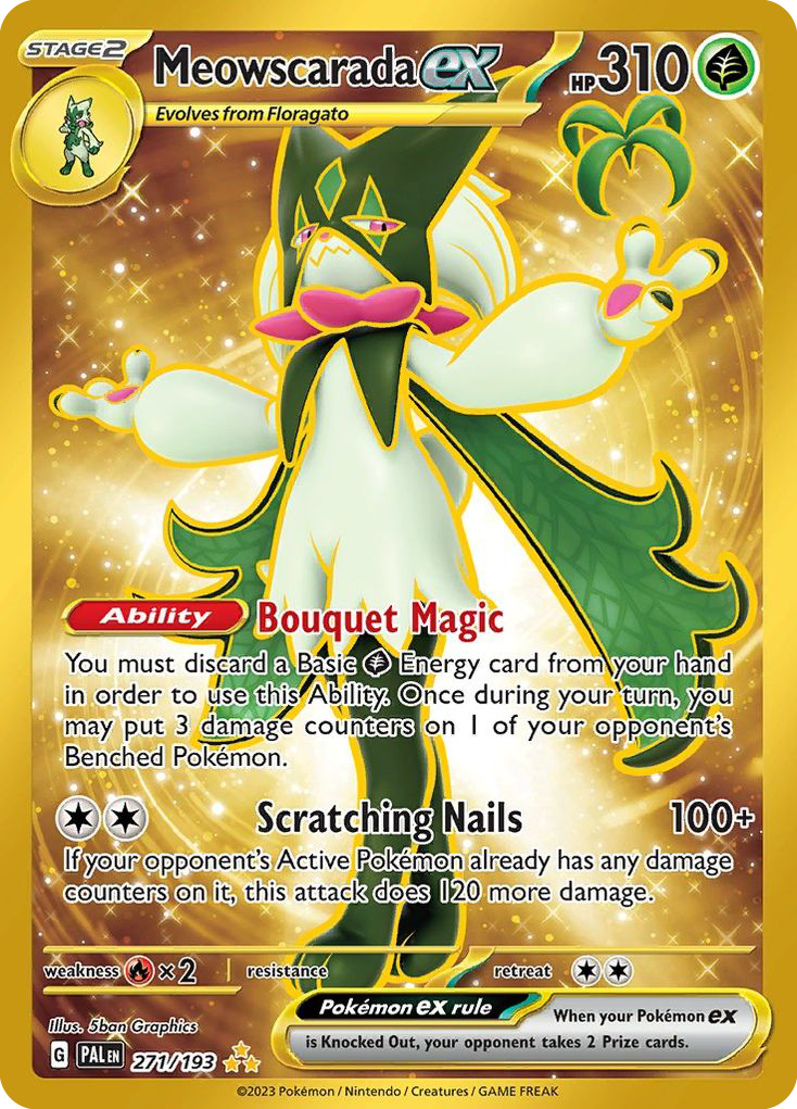 Paldea Evolved Meowscarada EX #271/193