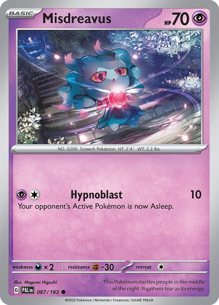 Paldea Evolved Misdreavus #87/193