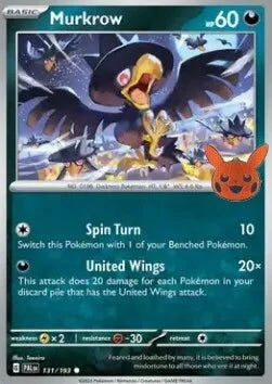 Paldea Evolved Murkrow #131/193 Trick or Trade