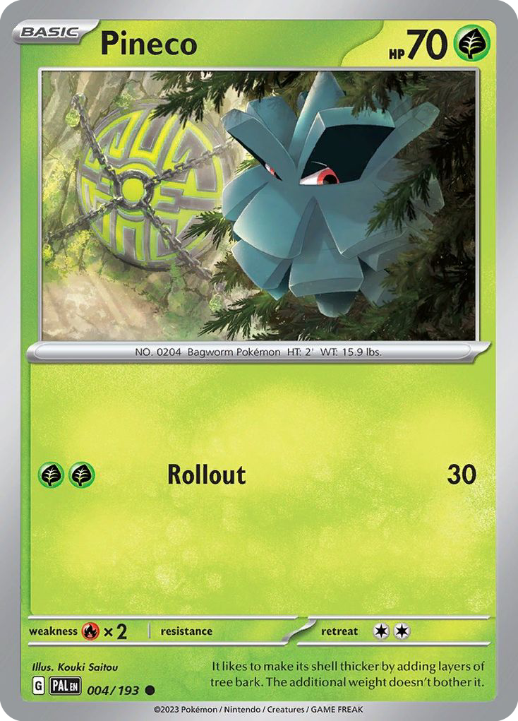 Paldea Evolved Pineco #4/193