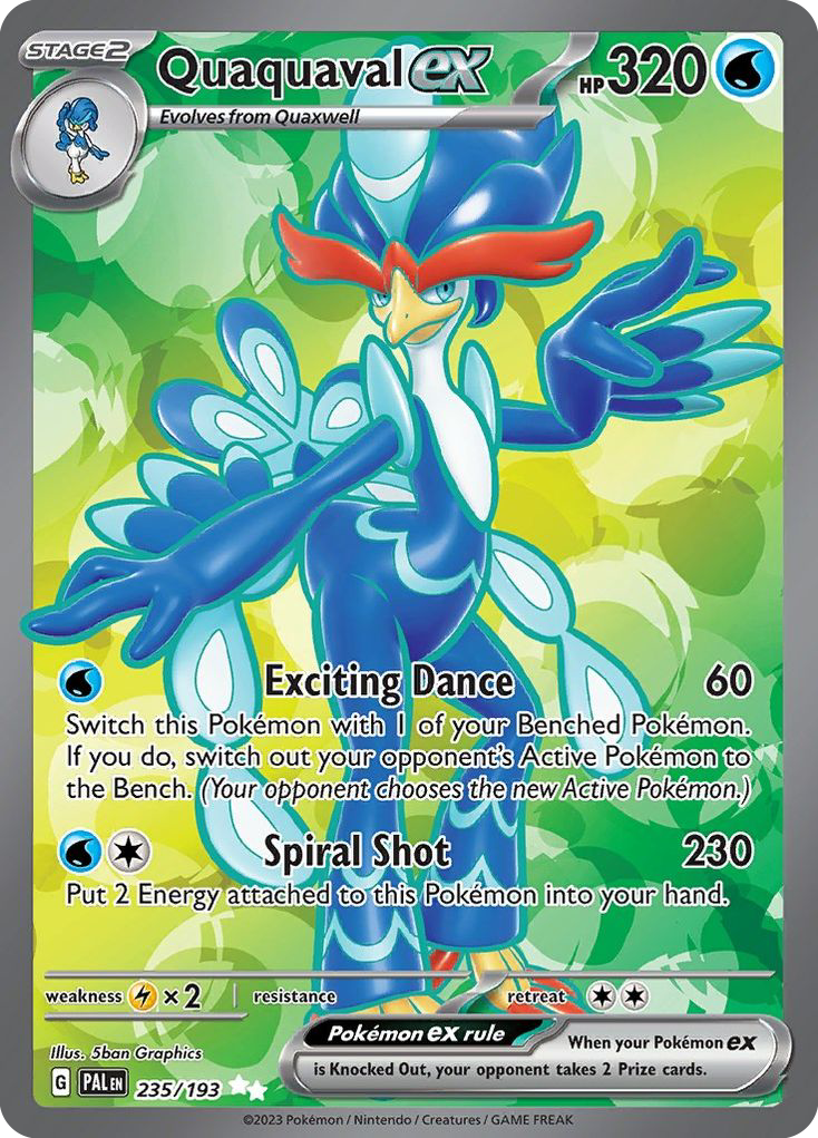 Paldea Evolved Quaquaval EX #235/193