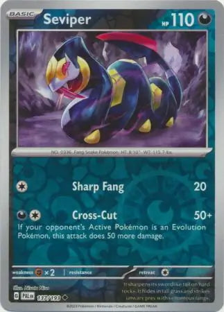 Paldea Evolved Seviper #137/193 reverse holo