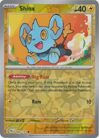 Paldea Evolved Shinx #68/193 reverse holo