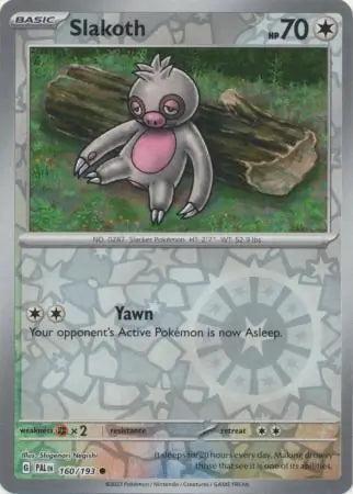 Paldea Evolved Slakoth #160/193 reverse holo
