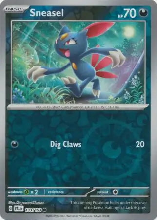 Paldea Evolved Sneasel #133/193 reverse holo