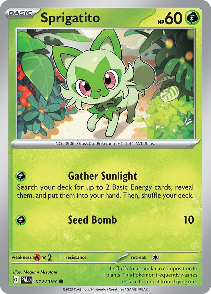 Paldea Evolved Sprigatito #12/193