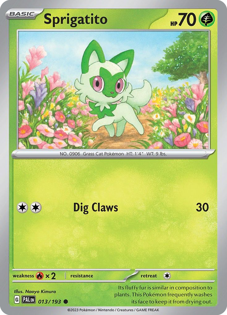 Paldea Evolved Sprigatito #13/193
