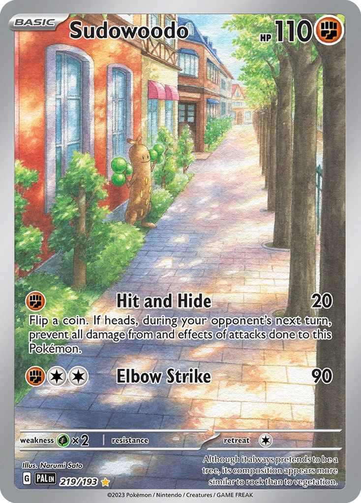 Paldea Evolved Sudowoodo #219/193