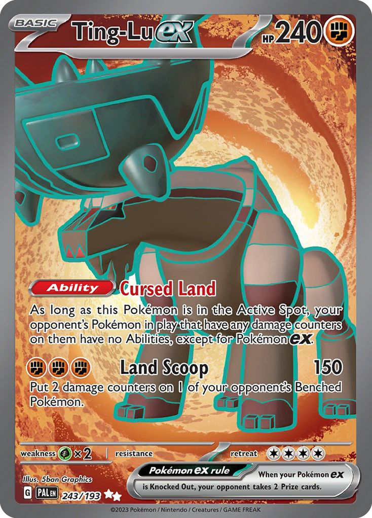Paldea Evolved Ting-Lu EX #243/193
