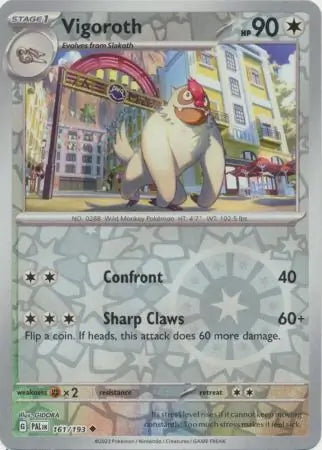 Paldea Evolved Vigoroth #161/193 reverse holo