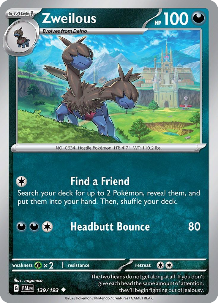 Paldea Evolved Zweilous #139/193