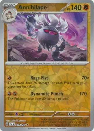 Paldean Fates Annihilape #47/91 reverse holo