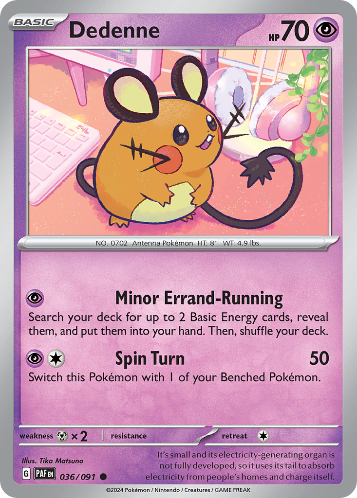 Paldean Fates Dedenne #36/91