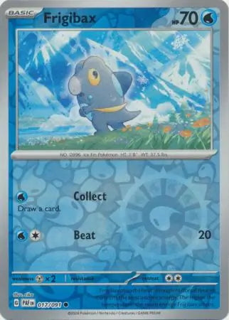 Paldean Fates Frigibax #17/91 reverse holo