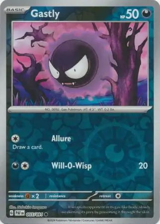 Paldean Fates Gastly #55/91 reverse holo