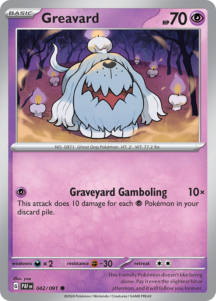 Paldean Fates Greavard #42/91