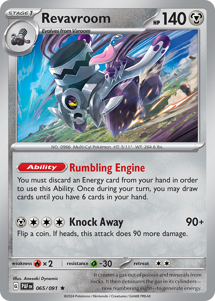 Paldean Fates Holo Revavroom #65/91