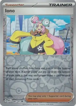 Paldean Fates Iono #80/91 reverse holo