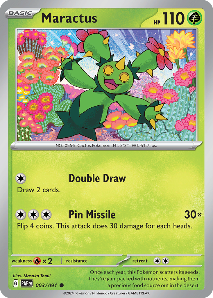 Paldean Fates Maractus #3/91