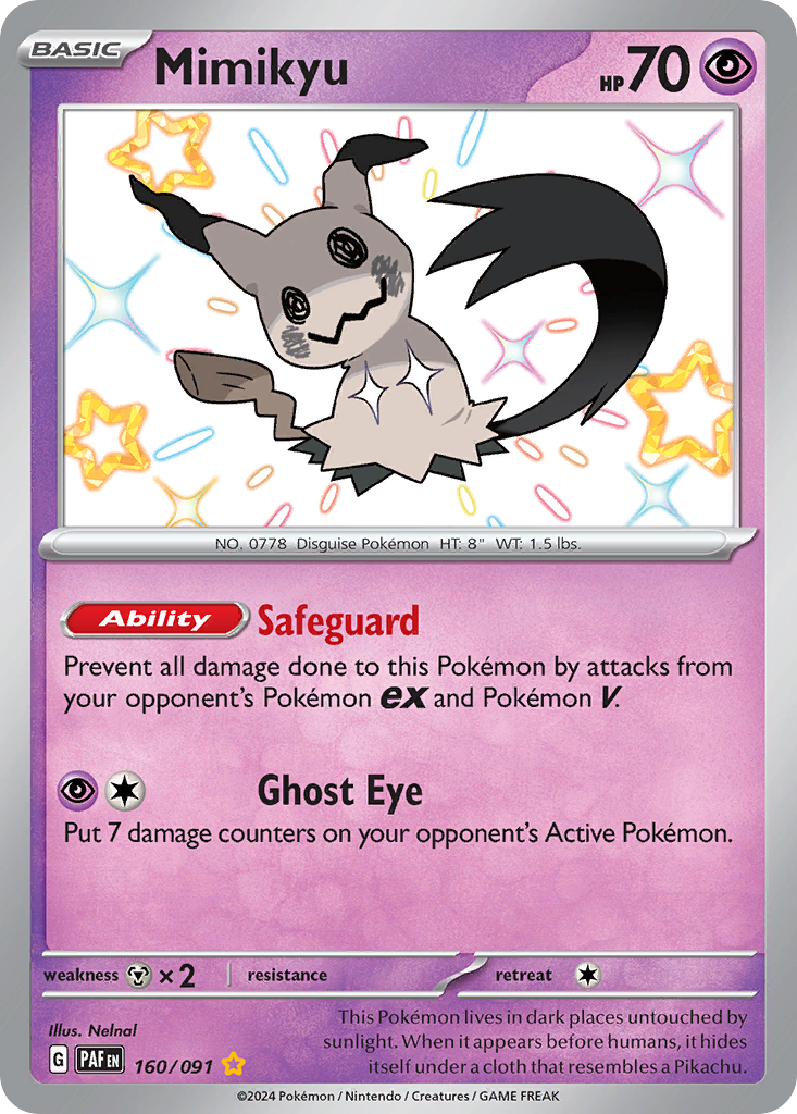 Paldean Fates Mimikyu #160/91