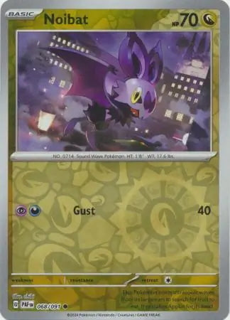 Paldean Fates Noibat #68/91 reverse holo