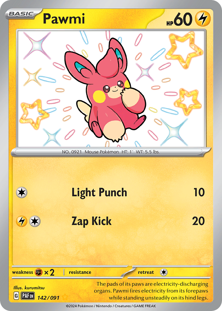 Paldean Fates Pawmi #142/91