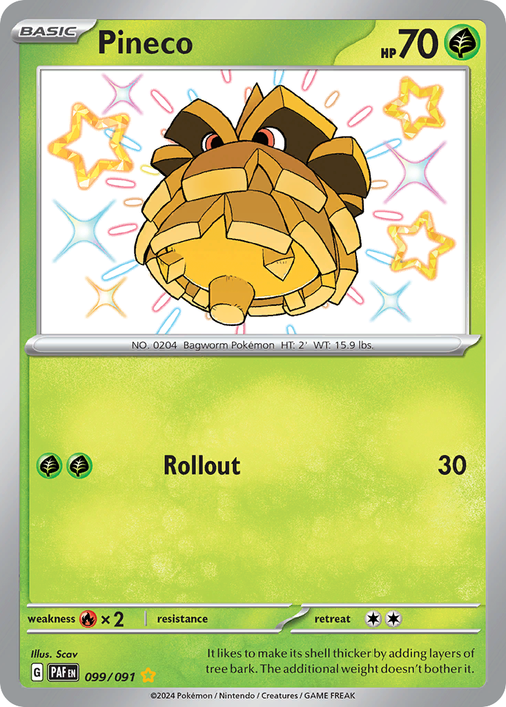 Paldean Fates Pineco #99/91