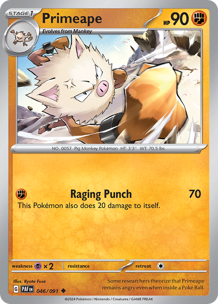 Paldean Fates Primeape #46/91