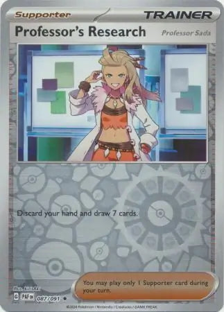 Paldean Fates Professor Sada #87/91 reverse holo