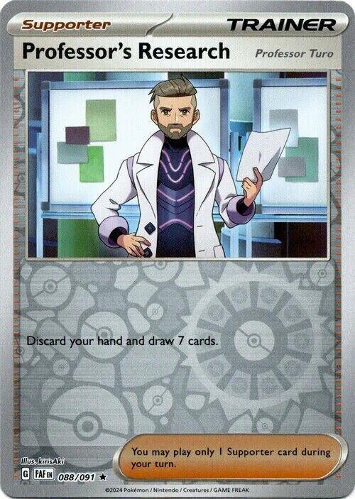 Paldean Fates Professor Turo #88/91 reverse holo