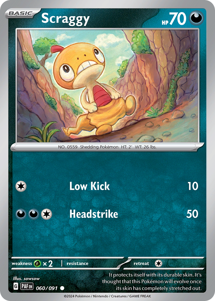 Paldean Fates Scraggy #60/91